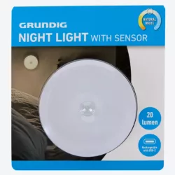 LAMPKA NOCNA Z CZUJNIKIEM GRUNDIG 20 LUMENÓW