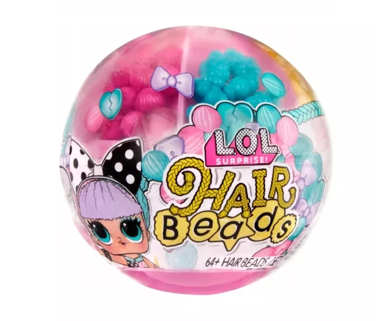 LOL SURPRISE HAIR BEADS KULA LALECZKA Z KORALIKAMI 511205 MGA KULA
