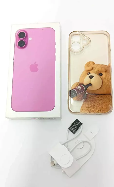 TELEFON IPHONE 16 PLUS RÓŻOWY 128GB KON BATERII 100%