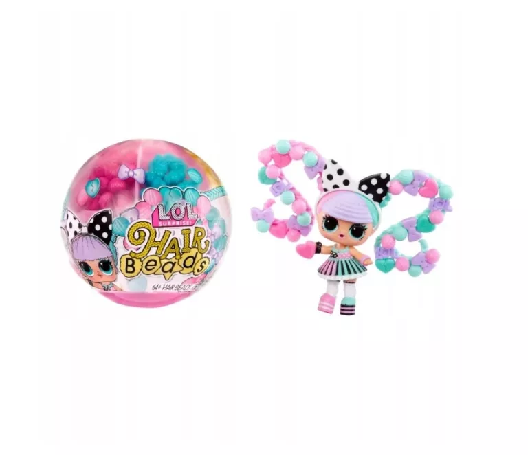 LOL SURPRISE HAIR BEADS KULA LALECZKA Z KORALIKAMI 511205 MGA KULA