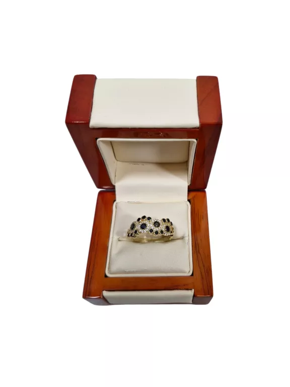 ZŁOTY PIERŚCIONEK Z CYRKONIAMI 585 - 3,51G - R.20