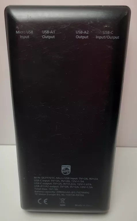 POWERBANK PHILLIPS 20000MAH