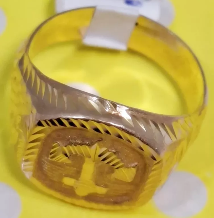 WYJĄTKOWY ZŁOTY SYGNET PIERŚCIEŃ P750 R17