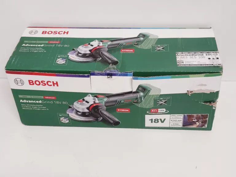 BOSCH ADVANCEDGRIND SZLIFIERKA KĄTOWA 18V-80 | 0 603 3E5 100
