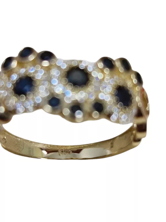 ZŁOTY PIERŚCIONEK Z CYRKONIAMI 585 - 3,51G - R.20