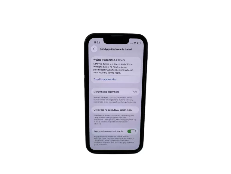TELEFON APPLE IPHONE 13 MINI 4 GB / 128 GB 5G 78% NIEBIESKI PUDEŁKO
