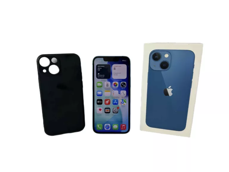 TELEFON APPLE IPHONE 13 MINI 4 GB / 128 GB 5G 78% NIEBIESKI PUDEŁKO