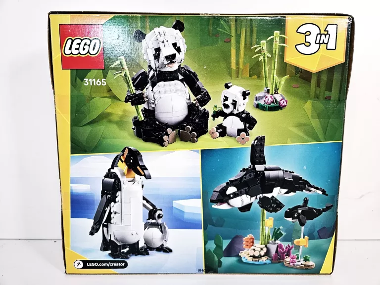 LEGO PANDA CREATOR 3W1 DZIKIE ZWIERZĘTA RODZINA PAND 31165