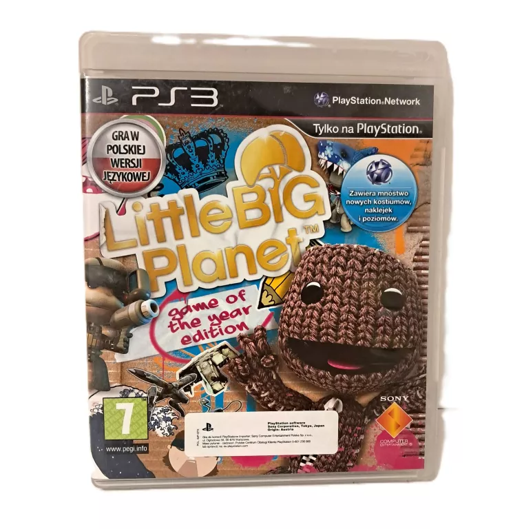 GRA PS3 LITTLE BIG PLANET POLSKA WERSJA