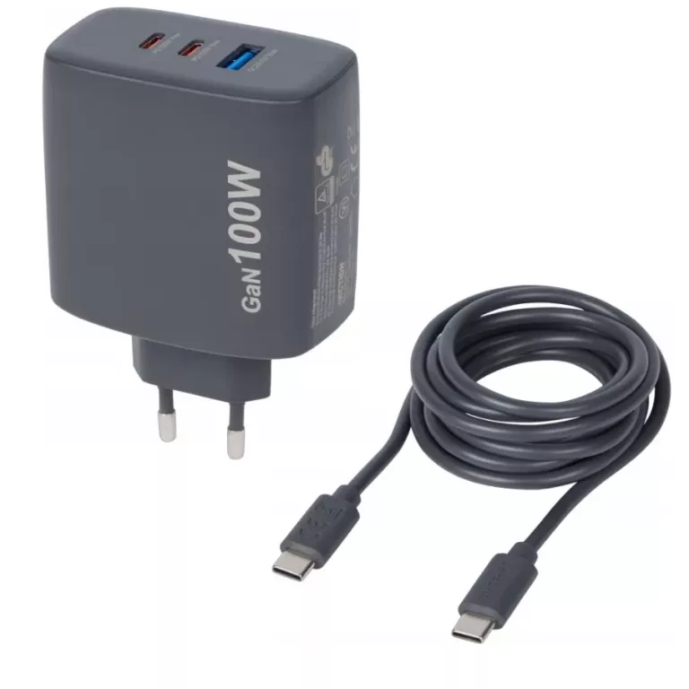 ŁADOWARKA RE-LOAD 100W 2 X USB-C 1 X USB-A CZARNA