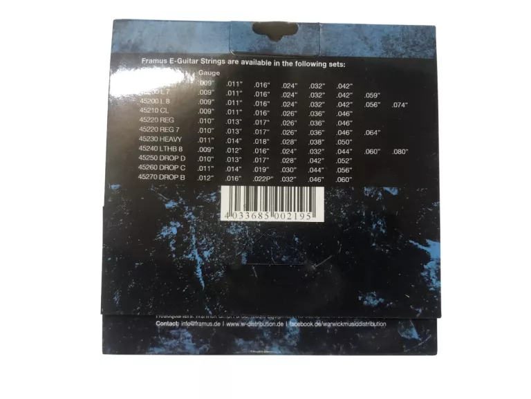 STRUNY DO GITARY ELEKTRYCZNEJ FRAMUS 45210 BLUE LABEL 9-46
