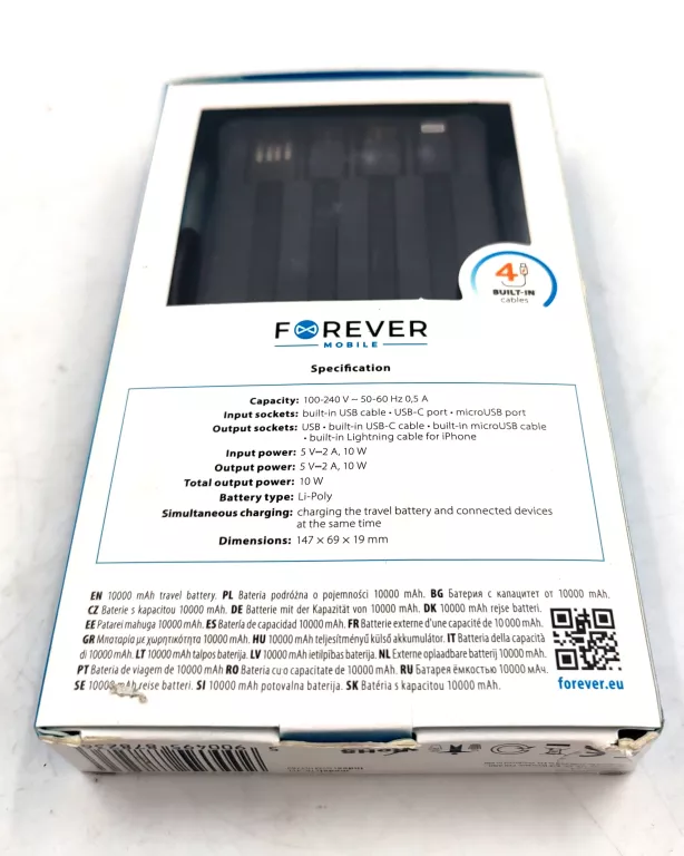 POWERBANK FOREVER 10000MAH/PUD