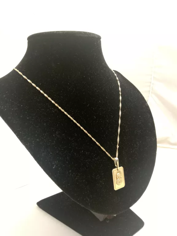 WYJĄTKOWY SREBRNY ŁAŃCUSZEK Z ZAWIESZKĄ 4,4 G 925