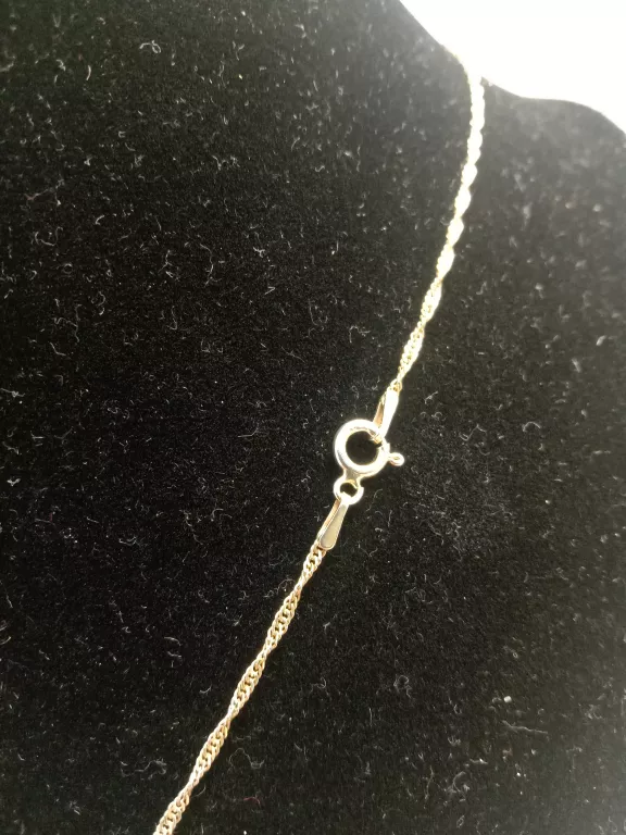 WYJĄTKOWY SREBRNY ŁAŃCUSZEK Z ZAWIESZKĄ 4,4 G 925