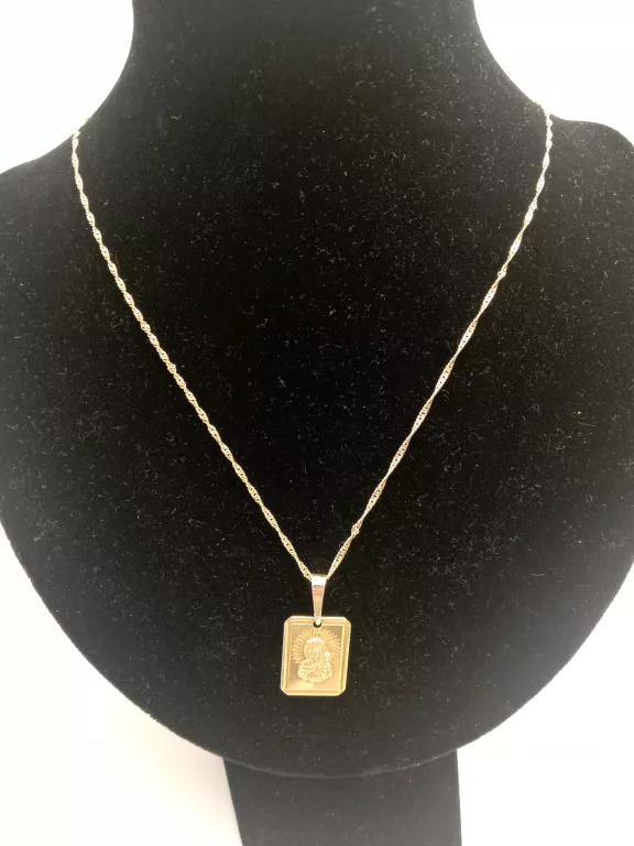 WYJĄTKOWY SREBRNY ŁAŃCUSZEK Z ZAWIESZKĄ 4,4 G 925