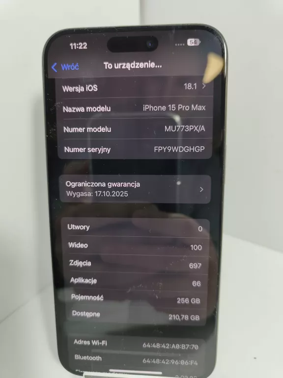 TELEFON APPLE IPHONE 15 PRO MAX 256GB