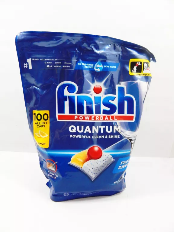 KAPSUŁKI DO ZMYWAREK FINISH QUANTUM ALL IN 1 100SZT