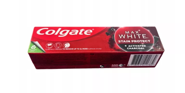 COLGATE MAX WHITE STAIN PROTECT ACTIVATED CHARCOAL PASTA DO ZĘBÓW 75 ML