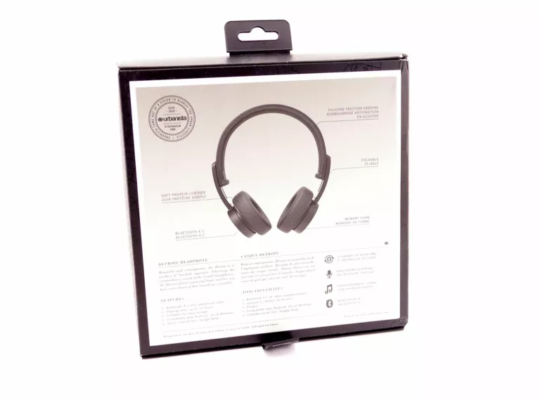 SŁUCHAWKI NAUSZNE BEZPRZEWODOWE URBANISTA DETROIT BLUETOOTH CZARNE
