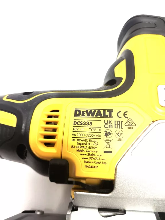 WYRZYNARKA AKUMULATOROWA DEWALT DCS335 / AKUMULATOR 4AH