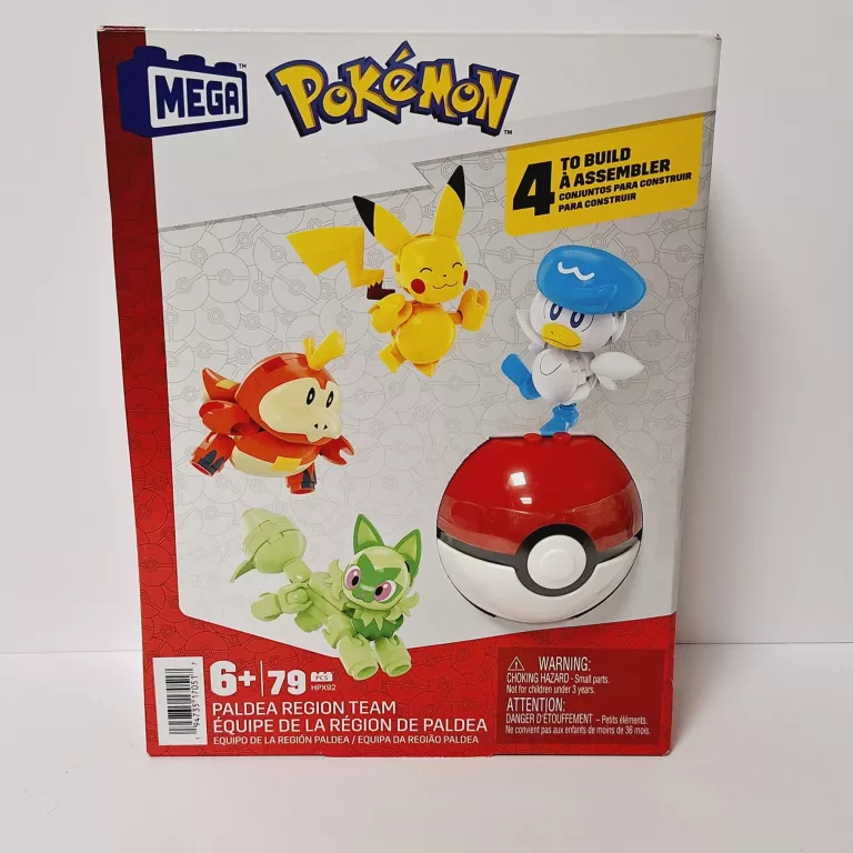 POKEMON KLOCKI KONSTRUKCYJNE MEGA 79 ELEMENTÓW ZABAWKA