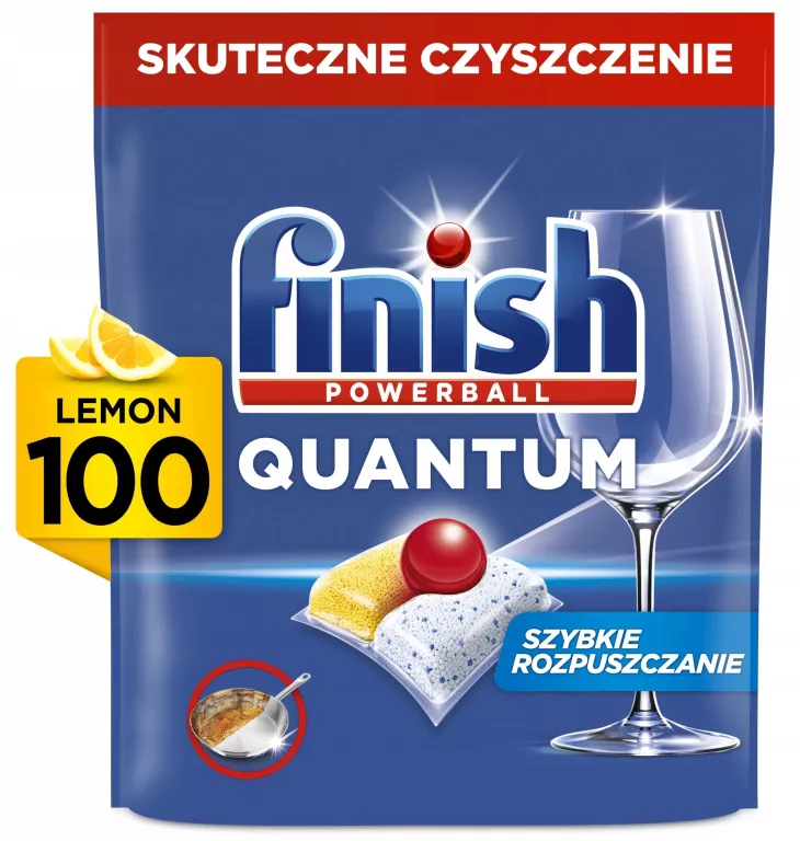 KAPSUŁKI DO ZMYWAREK FINISH QUANTUM ALL IN 1 100SZT