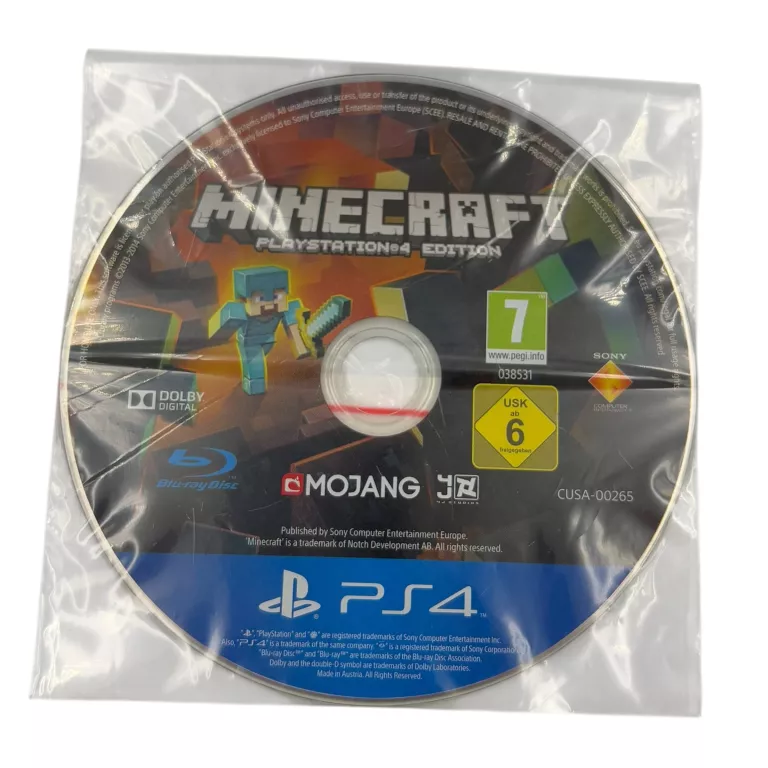 GRA MINECRAFT / PS4 @BEZ PUDEŁKA