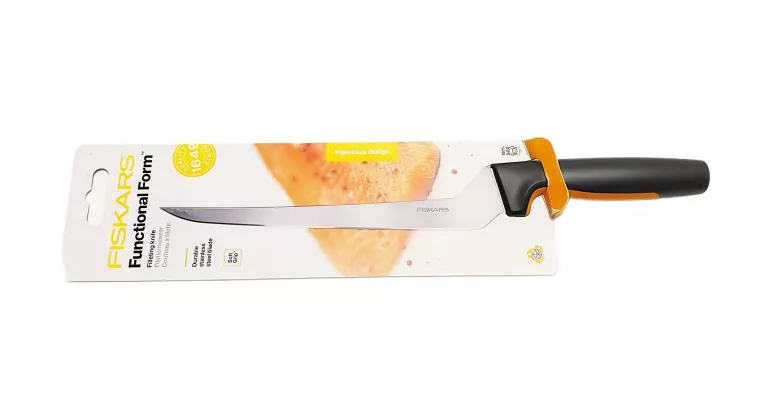 NÓŻ FISKARS DO FILETOWANIA RYB MIĘSA BARDZO OSTRY DŁUGI W BLISTRZE 20,5CM