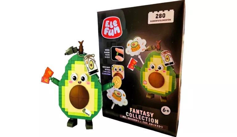 KLOCKI ELEFUN FANTASY COLLECTION MICRO KLOCKI 3D PAN AWOKADO 280 ELEM