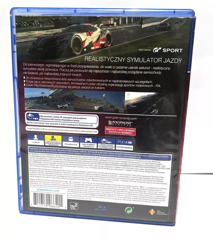 GRA PS4 GRAN TURISMO SPORT