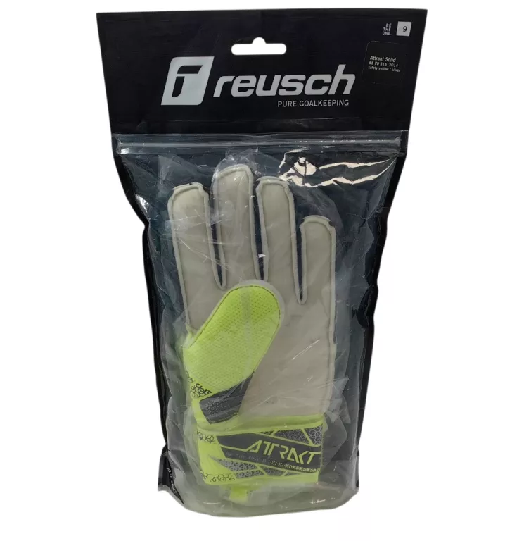 RĘKAWICE BRAMKARSKIE REUSCH ATTRAKT SOLID R9 YELLOW/SILVER