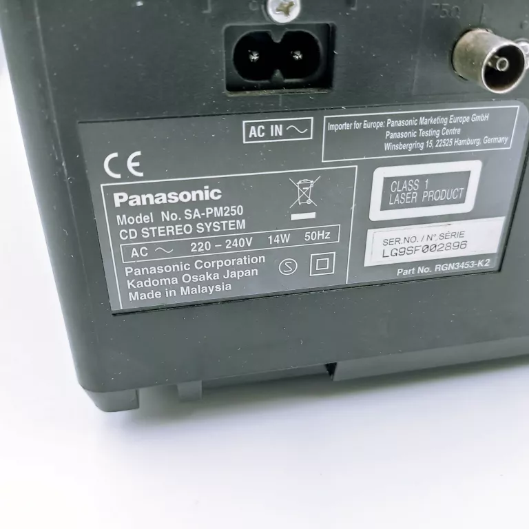 MINI WIEŻA BT USB PANASONIC SA-PM250