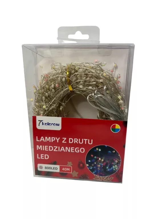 LAMPKI 800 LED NA DRUCIE 40M / POWYSTAWOWE