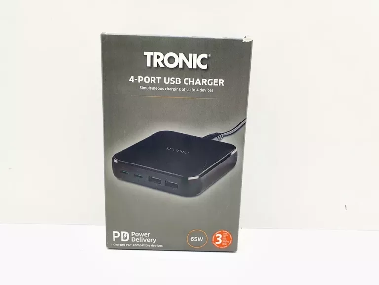 TRONIC ŁADOWARKA USB 4-PORTOWA, 65 W