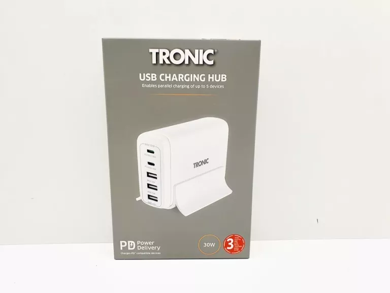 TRONIC STACJA ŁADUJĄCA USB TUL 2 A1, 30 W Z 2X USB-C, 3X USB-A