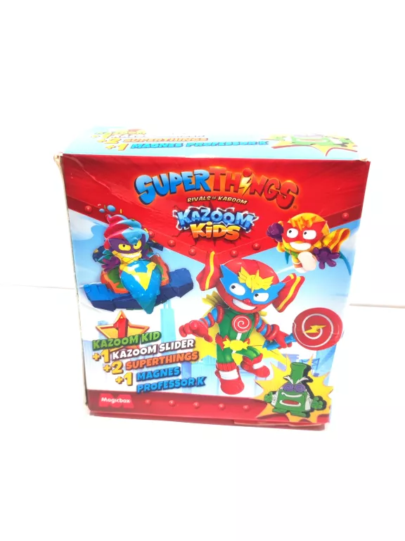 SUPER THINGS ZINGS ZESTAW SLIDER + 2 FIGURKI + KAZOOM KID SUGARFUN