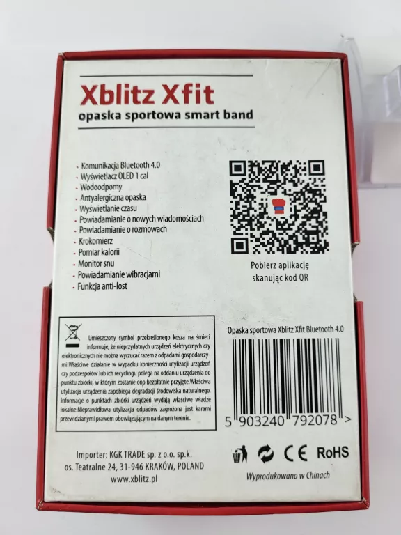 OPASKA SPORTOWA XBLITZ XFIT + PUD