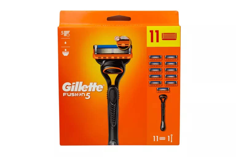 GILLETTE FUSION5, MASZYNKA DO GOLENIA DLA MĘŻCZYZN, 1 MASZYNKA, 11OSTRZY