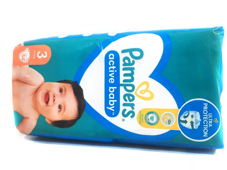 PAMPERS ACTIVE BABY 6-10KG 54 SZTUKI