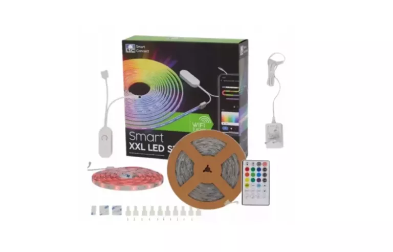 LSC MOCNA TAŚMA LED STRIP 10M RGB KOLORY Z PILOTEM 24W