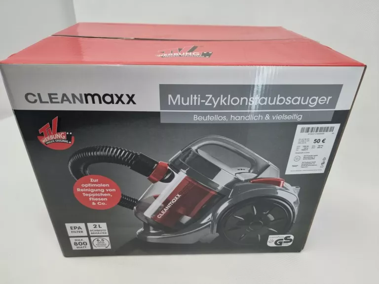 ODKURZACZ CLEANMAXX MULTI-CYKLON 800W BEZWORKOWY