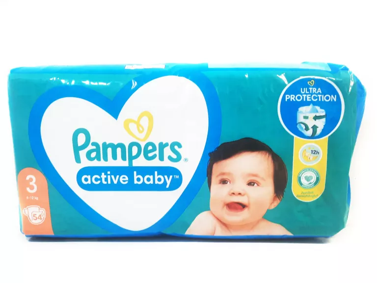 PAMPERS ACTIVE BABY 6-10KG 54 SZTUKI