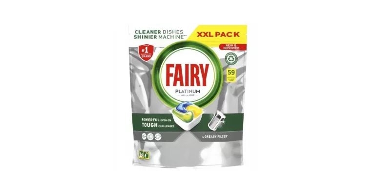 FAIRY PLATINUM ALL IN ONE LEMON KAPSUŁKI DO ZMYWARKI 59SZT