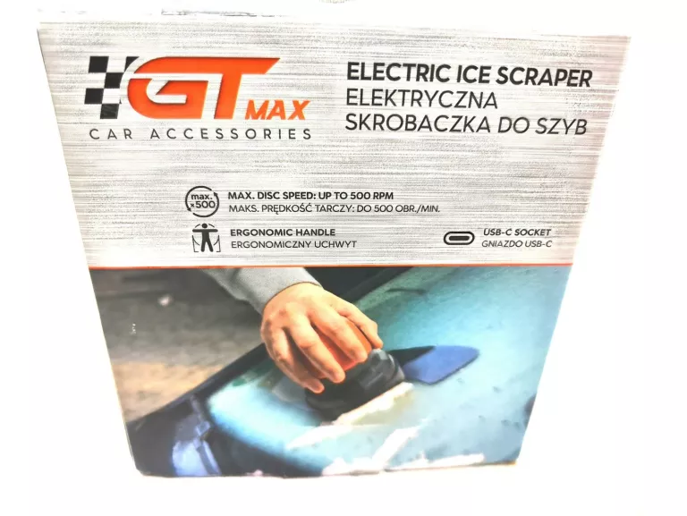 ELEKTRYCZNA SKROBACZKA DO SZYB GT MAX KPL