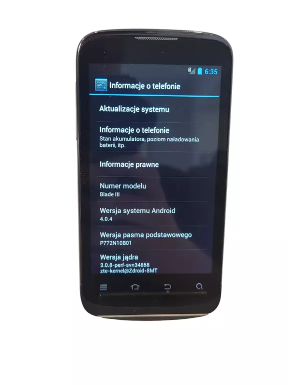 TELEFON ZTE BLADE III 4GB/512MB CZYTAJ OPIS !!