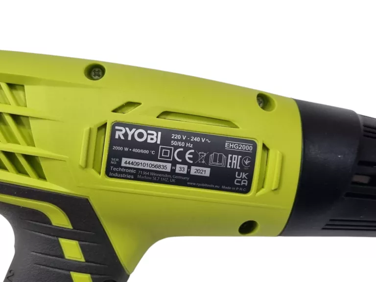 RYOBI EHG2000 OPALARKA ELEKTRYCZNA 2000W 600C STAN POWYSTAWOWY