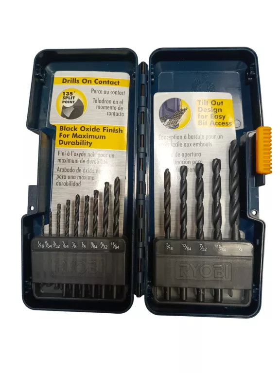 ZESTAW WIERTEŁ RYOBI 14SZT HSS DO METALU