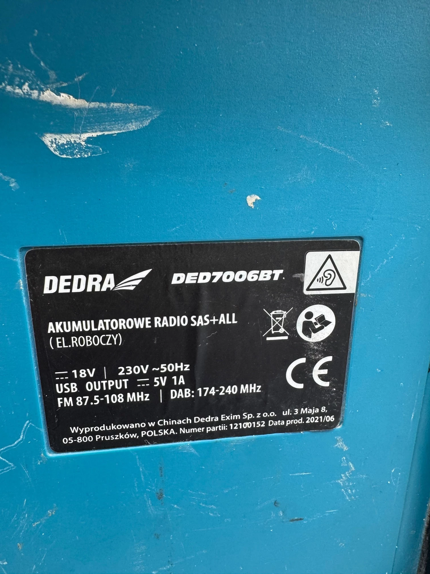 radio-budowlane-dedra-ded7006bt-bluetooth-usb-aux-dabfm-zasilacz-seria-sasall