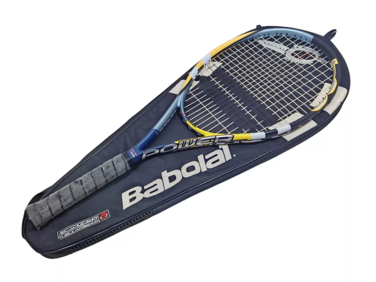 RAKIETA TENISOWA BABOLAT POWER GAME CZARNO-ŻÓŁTA 265 GRAM + POKROWIEC