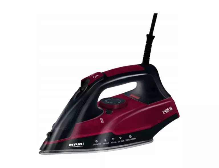 ŻELAZKO MPM MZE-27 CZARNO-CZERWONY 2400W